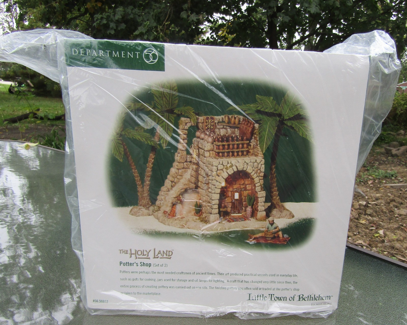 2002 Department 56 The Holy Land #56.59812 POTTER'S SHOP Unused Still SEALED nos 2002 Department 56 The Holy Land #56.59812 POTTER'S SHOP Unused Still SEALED nos