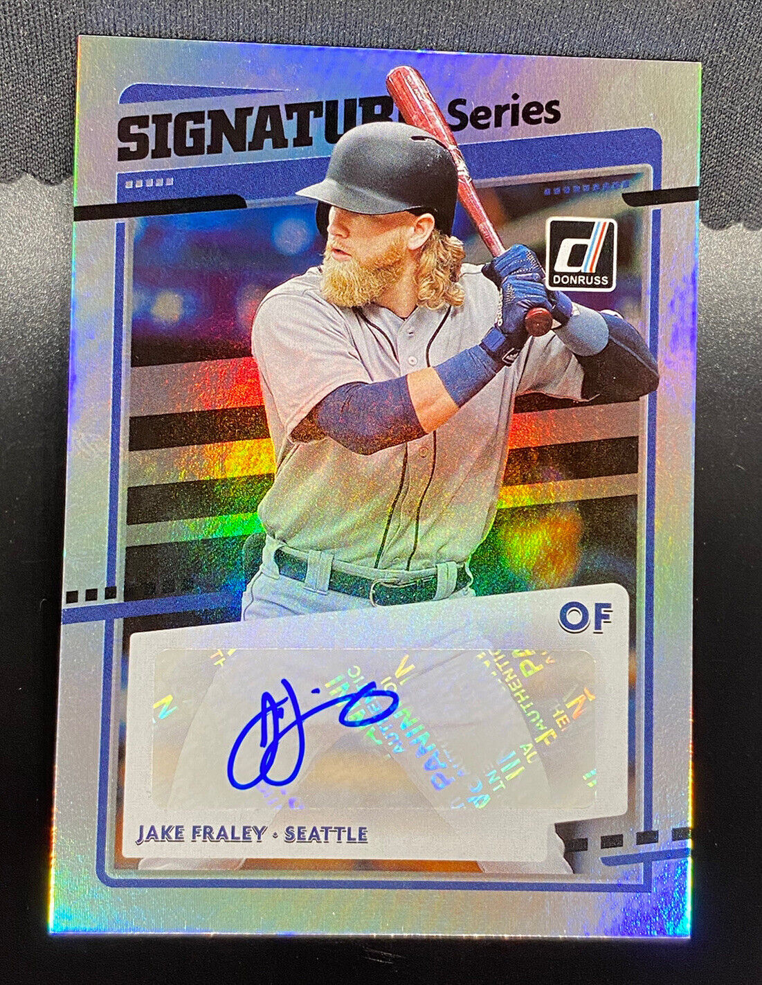 2020 JAKE FRALEY (SEATTLE) SIGNED MLB DONRUSS PANINI BASEBALL CARD (700)