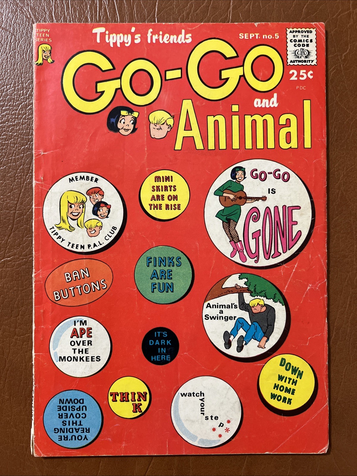 Exceptionally RARE Tippy's Friends Go-Go and Animal #5 Tower Comics 1967 $7 Ship Exceptionally RARE Tippy's Friends Go-Go and Animal #5 Tower Comics 1967 $7 Ship