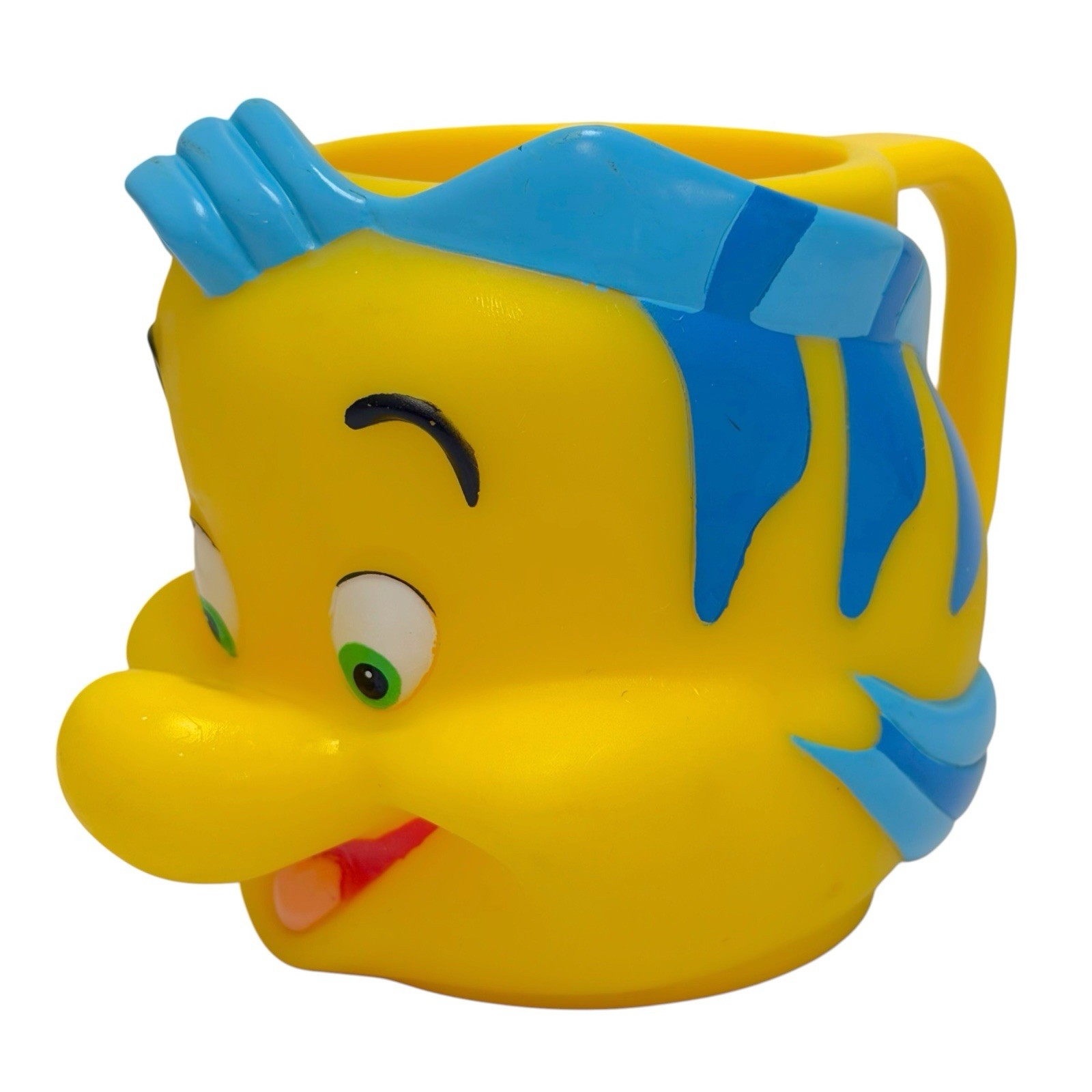 Vintage Disney Applause Flounder The Little Mermaid Mug Milk Cup 3.5”