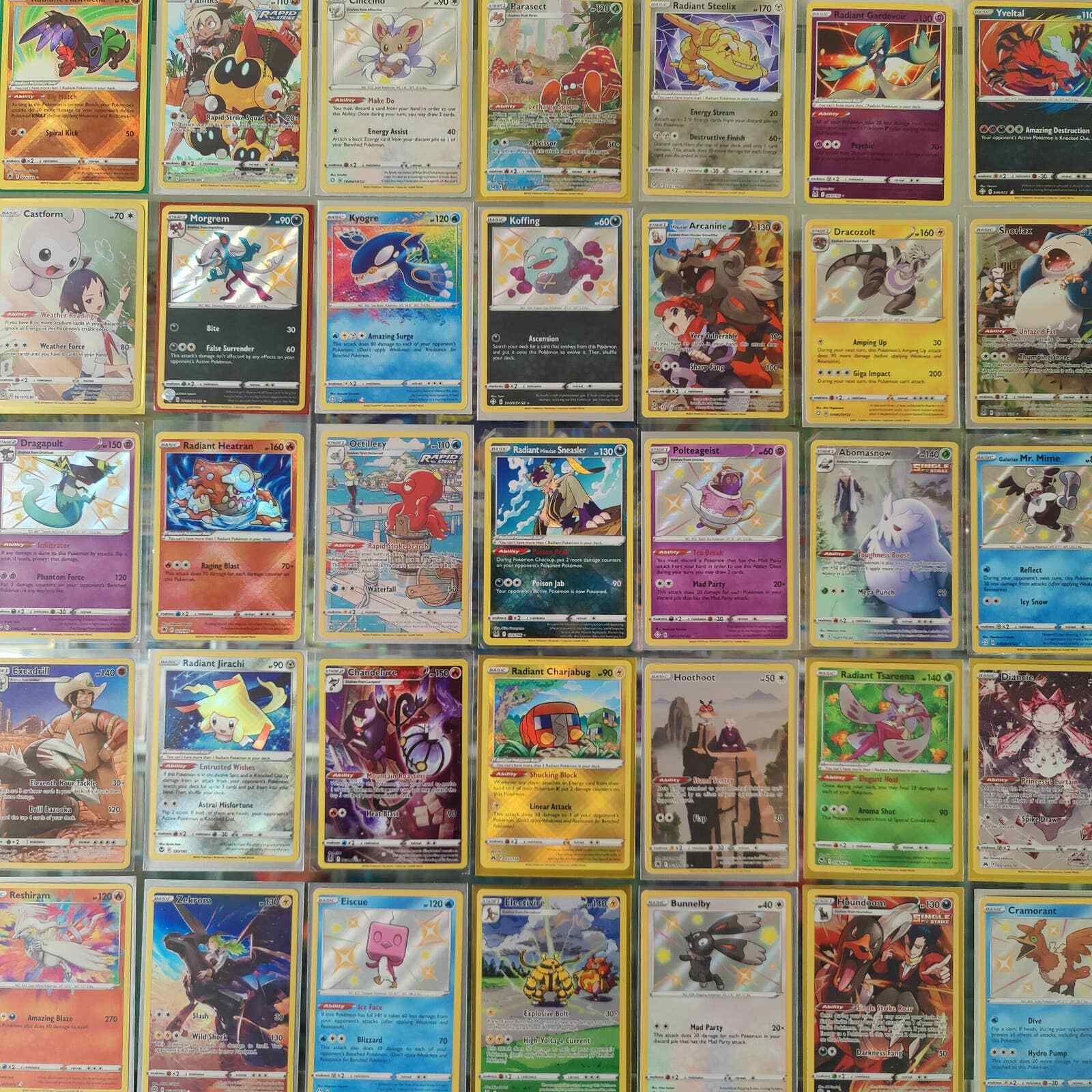 Pokemon Cards Collection Bundle Variety Lot 100+ Shiny / Radiant Pokemon Cards Collection Bundle Variety Lot 100+ Shiny / Radiant