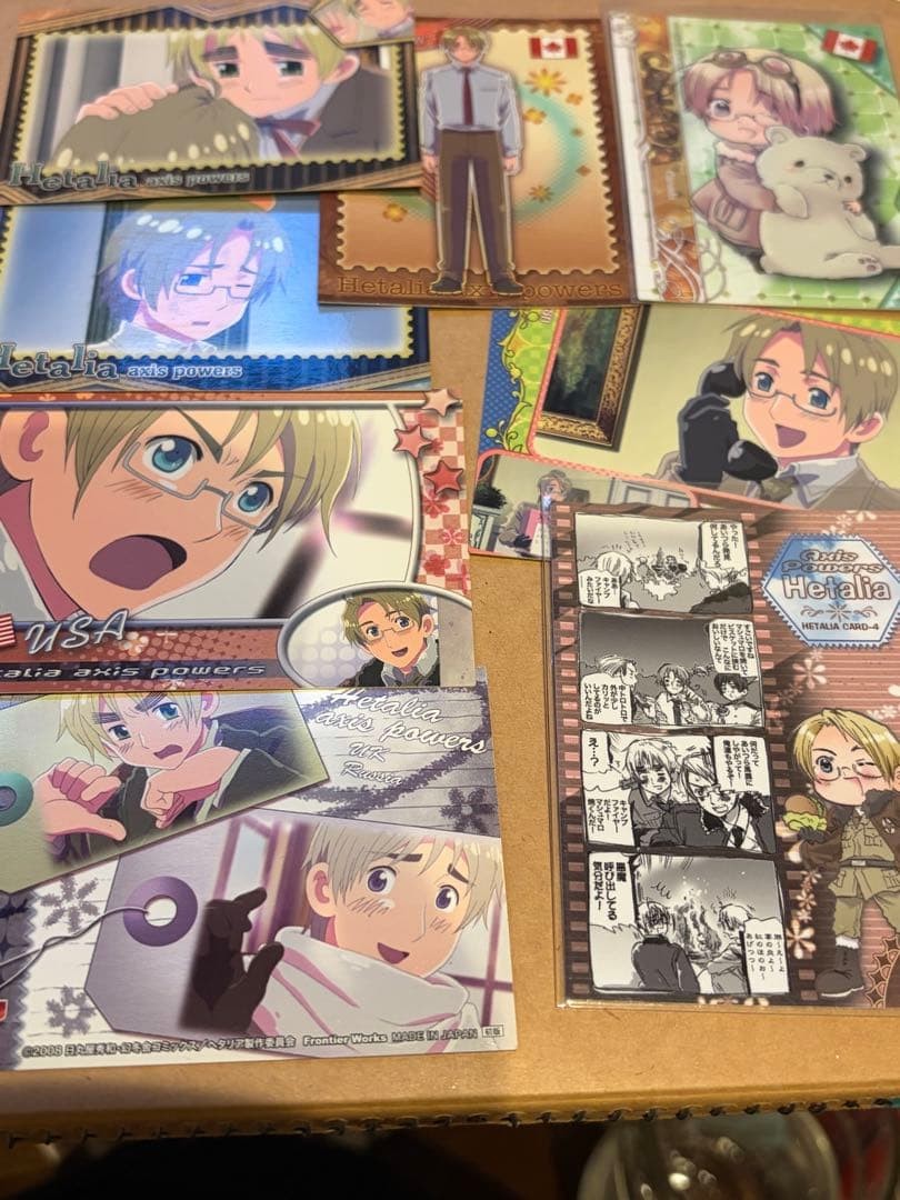 Hetalia UK America Canada Early Card
