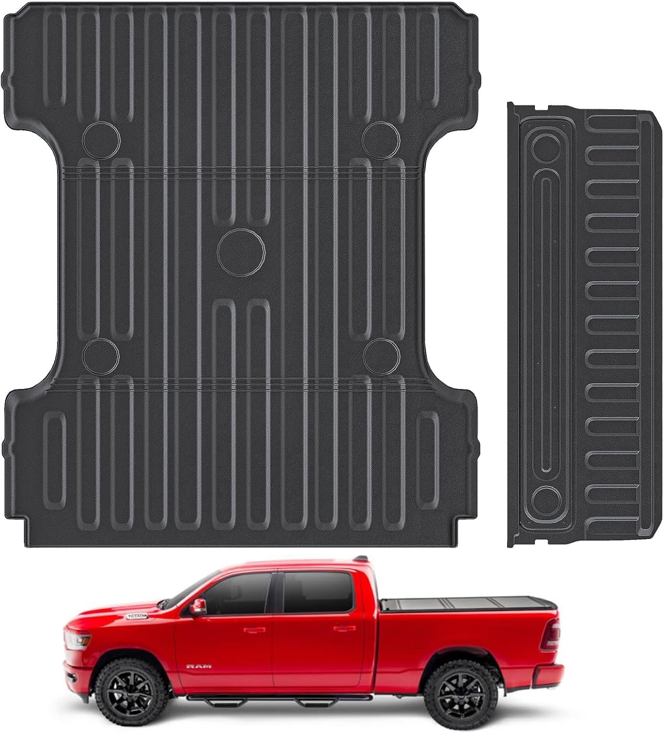 Truck Bed Mat & Tailgate Mat for 2002-2018 Dodge Ram 1500 & 2500/3500 2002-2026 Truck Bed Mat & Tailgate Mat for 2002-2018 Dodge Ram 1500 & 2500/3500 2002-2026