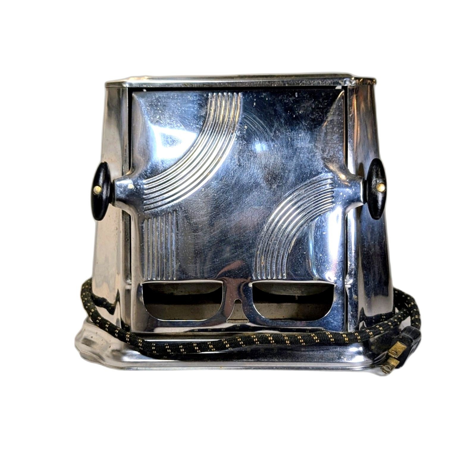 Vintage 1930s/40s Son-Chief Series 680 Chrome Drop Down Flip Toaster