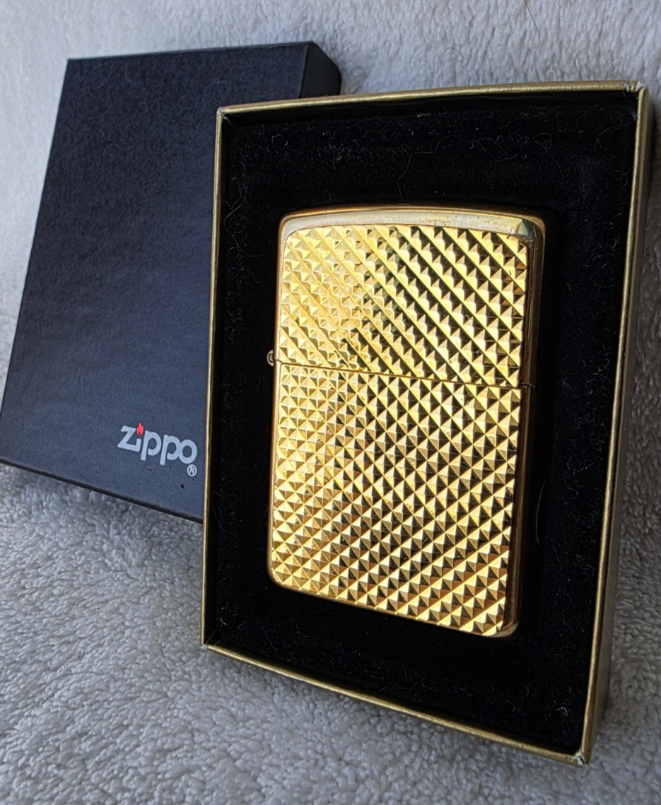 Zippo Lighter 1996 After Five: Fifth Avenue, Gold Tone, Plate, Brass, New in Box Zippo Lighter 1996 After Five: Fifth Avenue, Gold Tone, Plate, Brass, New in Box