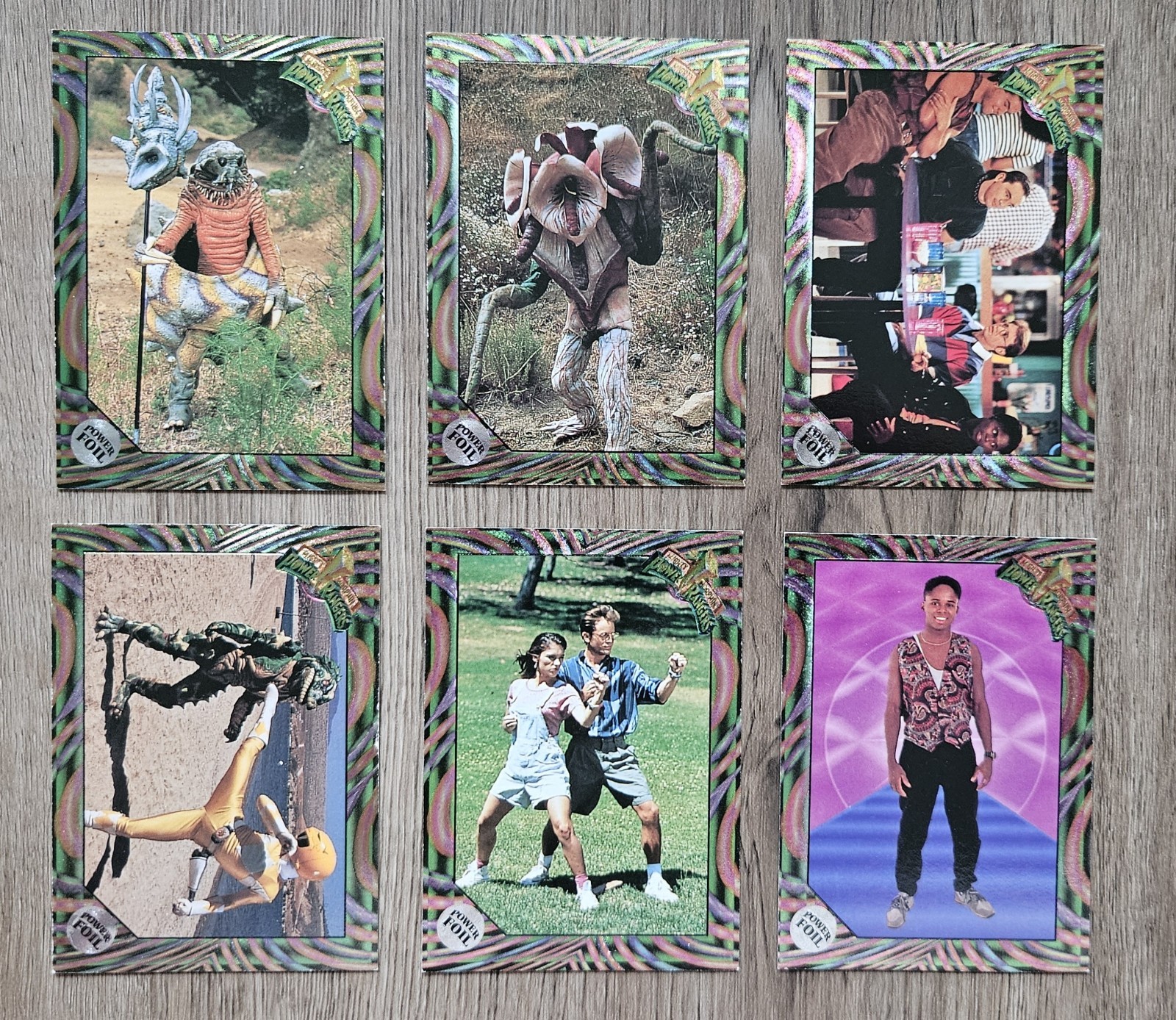1995 Collect-A-Card Power Rangers The New Season 6 Retail Power Foil Insert Lot 1995 Collect-A-Card Power Rangers The New Season 6 Retail Power Foil Insert Lot