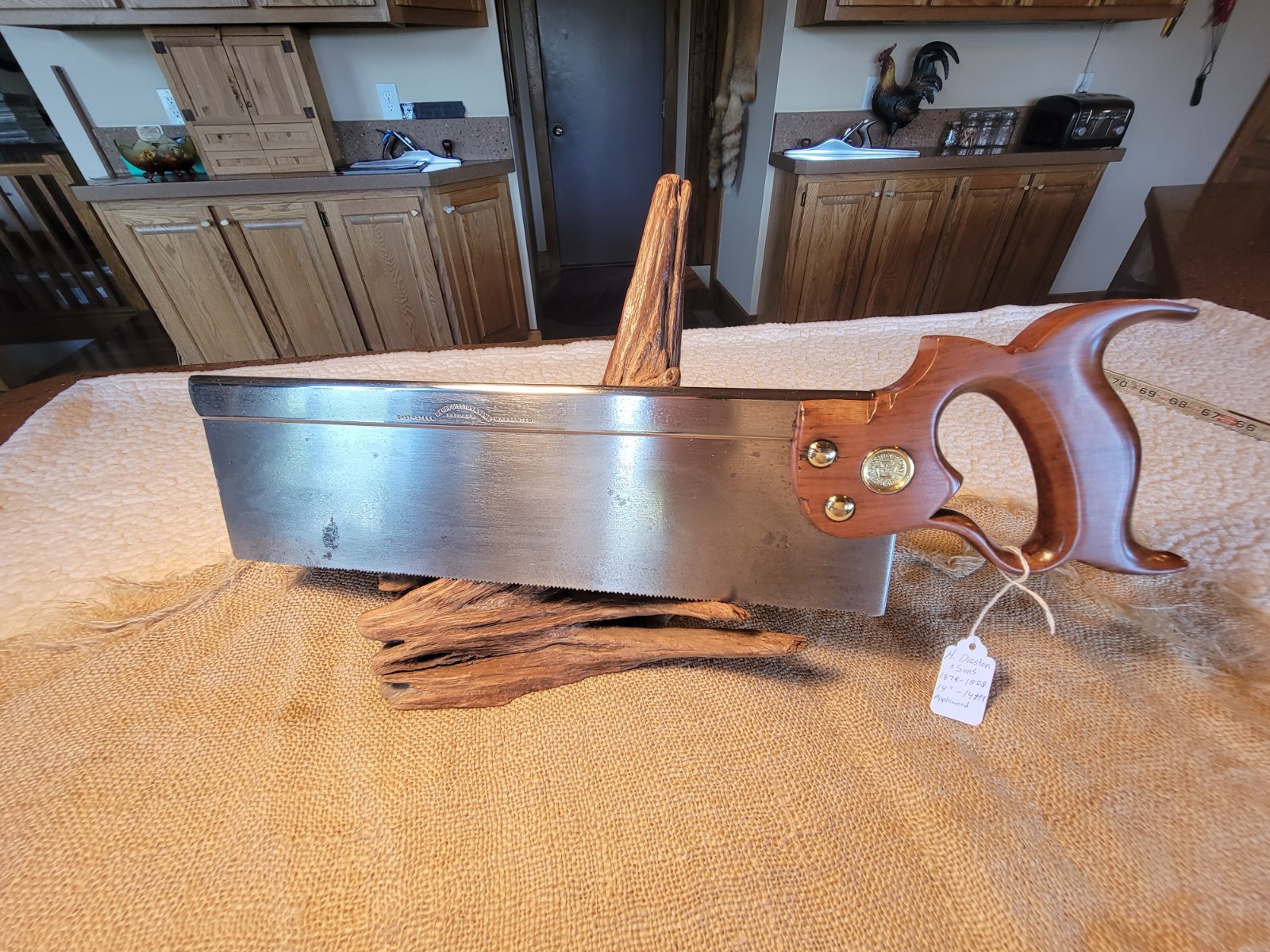 Vintage Antique Henry Disston & Sons Miter Back Saw 14 Vintage Antique Henry Disston & Sons Miter Back Saw 14