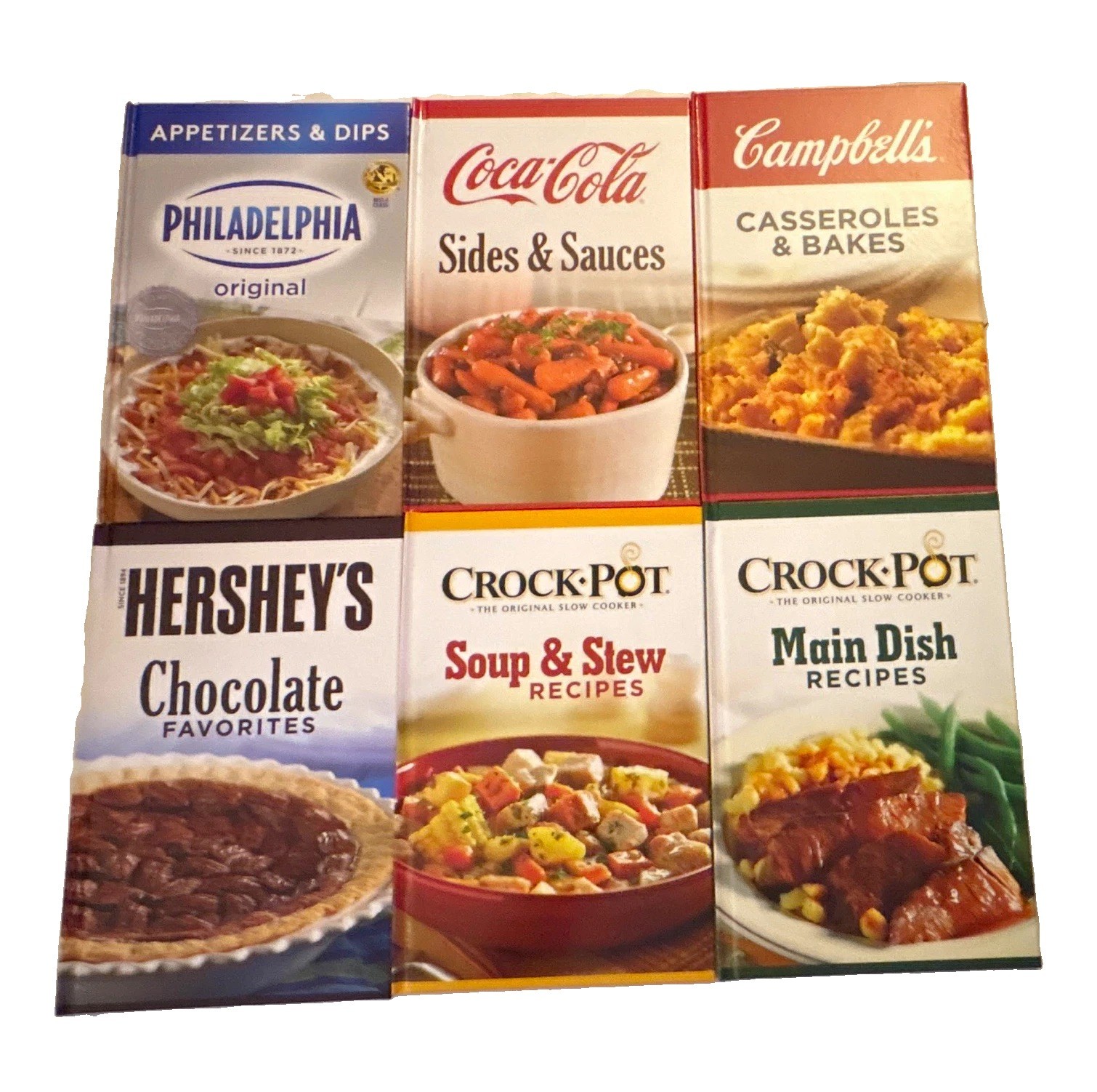Lot of 6 Recipe Cookbooks: Crock-Pot, Hershey’s, Philadelphia, Coca-Cola Lot of 6 Recipe Cookbooks: Crock-Pot, Hershey’s, Philadelphia, Coca-Cola