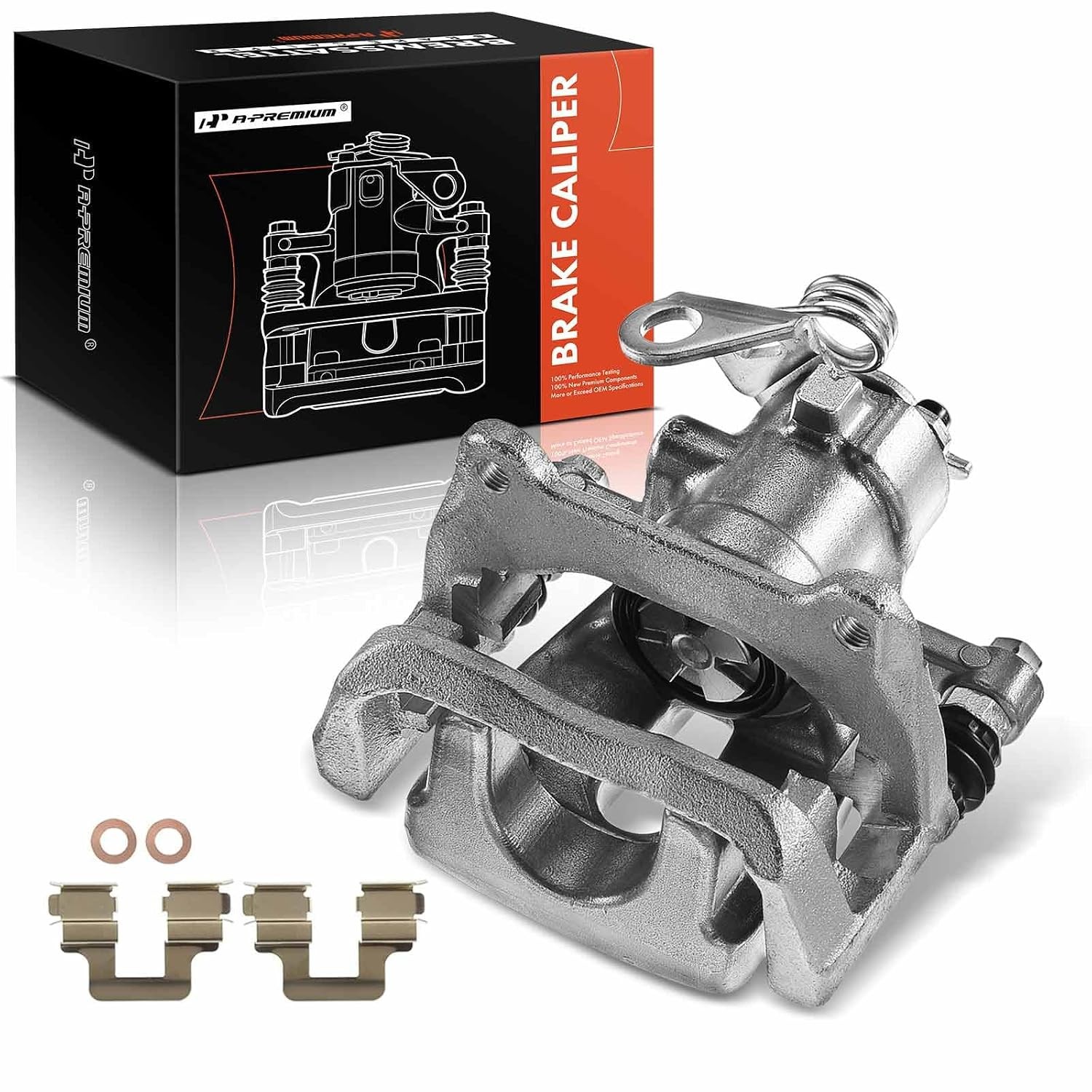A-Premium Rear Right Passenger Disc Brake Caliper with Bracket A-Premium Rear Right Passenger Disc Brake Caliper with Bracket