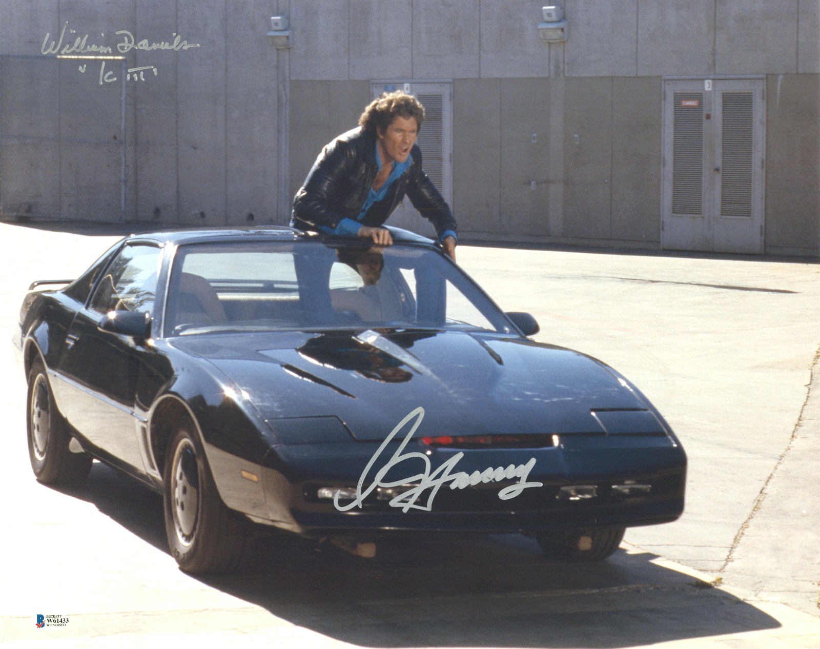 WILLIAM DANIELS DAVID HASSELHOFF AUTOGRAPH SIGNED KNIGHT RIDER 16x20 BECKETT BAS WILLIAM DANIELS DAVID HASSELHOFF AUTOGRAPH SIGNED KNIGHT RIDER 16x20 BECKETT BAS
