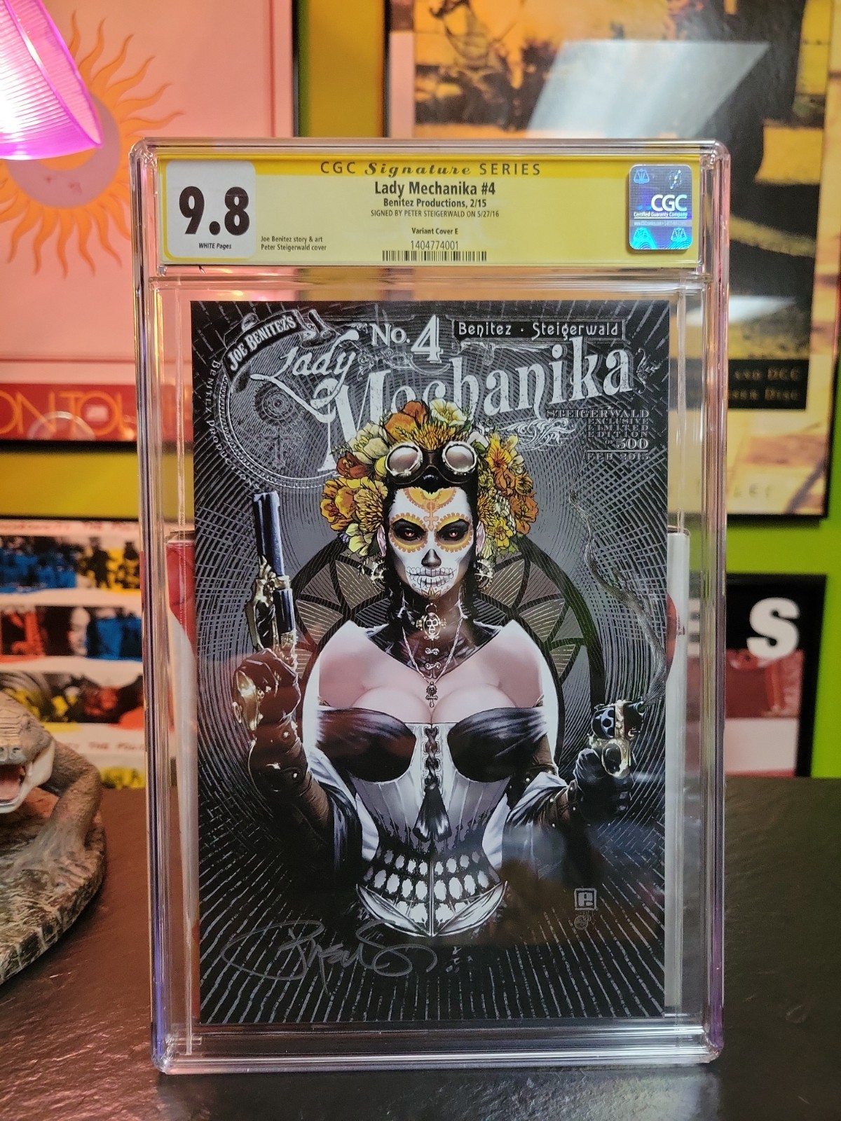 Lady Mechanika #4 CGC 9.8 SS Signed Peter Steigerwald Rupps Variant Ltd 500 Lady Mechanika #4 CGC 9.8 SS Signed Peter Steigerwald Rupps Variant Ltd 500