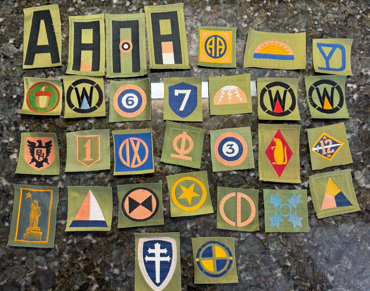 Extremely Rare WWI Liberty Loan Patches (30 Count) Rare Variants