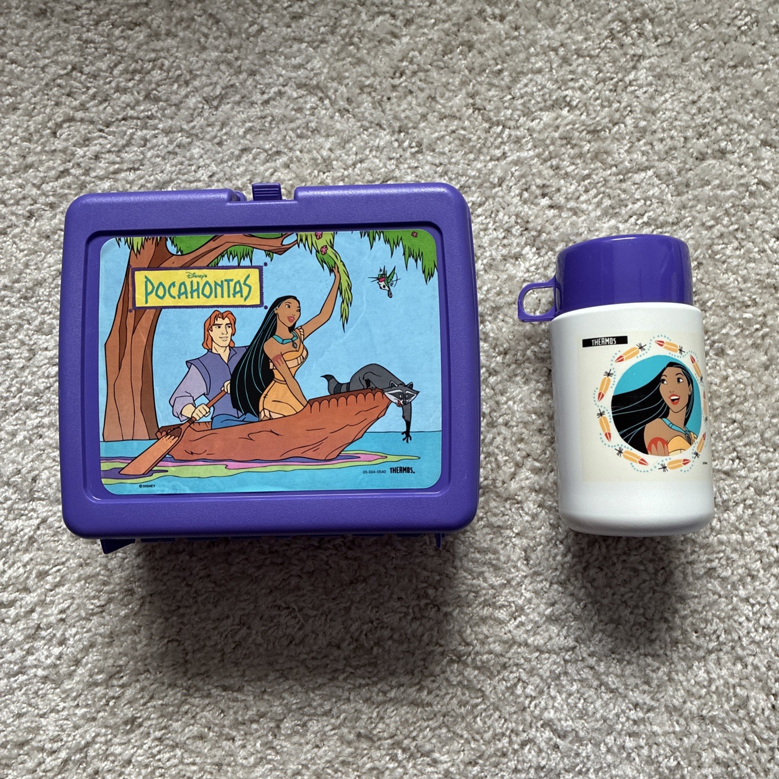 Vintage 1995 Thermos Disney\'s Pocahontas Lunchbox Vintage 1995 Thermos Disney\'s Pocahontas Lunchbox