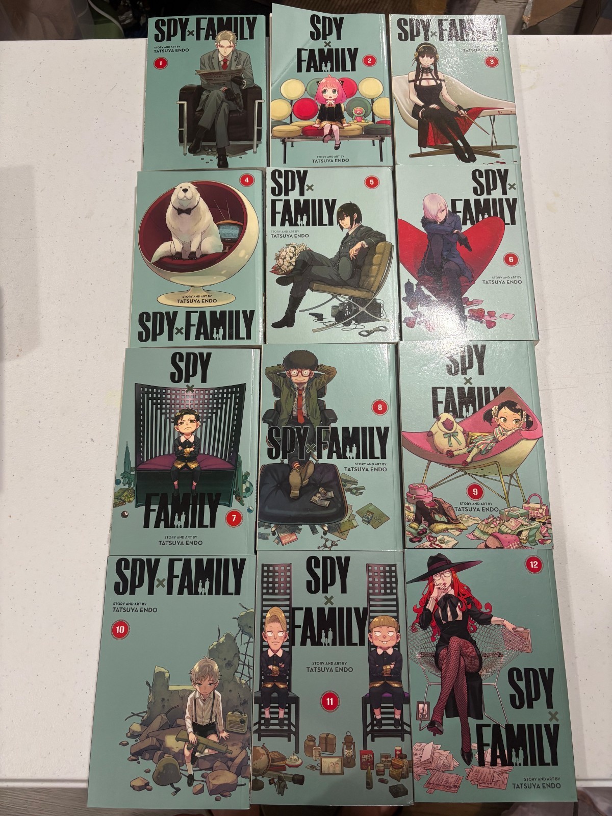 Spy Family Vol 1-12 (Used and Good Condition) Spy Family Vol 1-12 (Used and Good Condition)