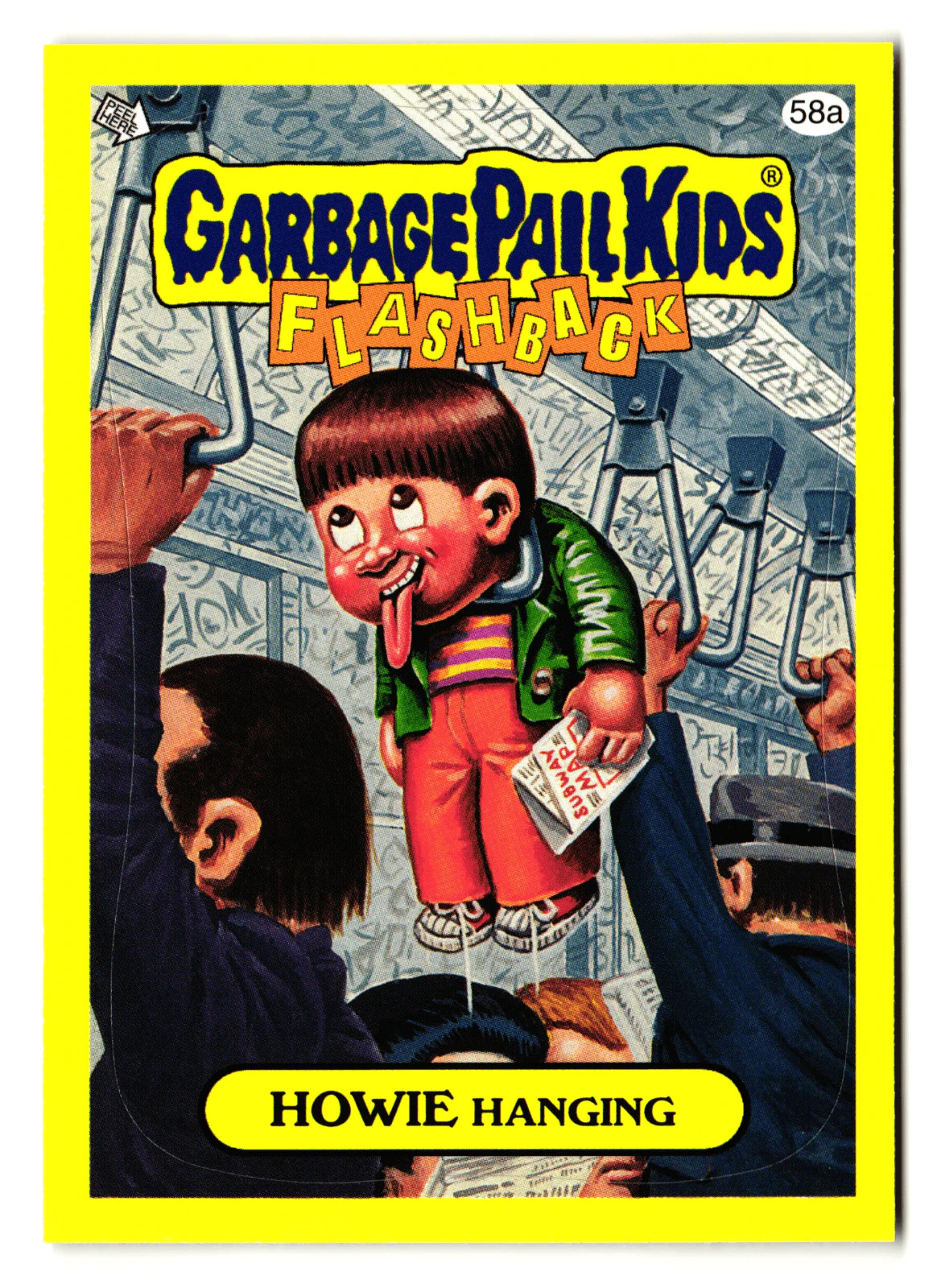 HOWIE Hanging 58a 2011 Topps Garbage Pail Kids Flashback Series 3 Sticker GPK