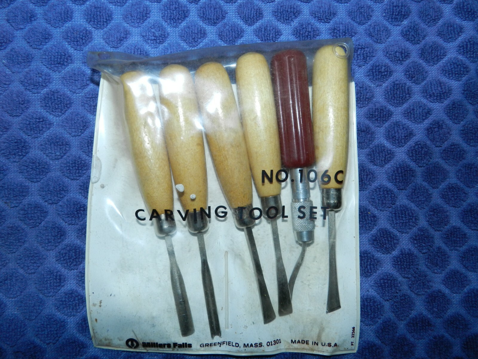 Vtge Millers Falls No. 106 Wood Carving Tool Set 5 Pc. + 1 X-ACTO Tool Vtge Millers Falls No. 106 Wood Carving Tool Set 5 Pc. + 1 X-ACTO Tool