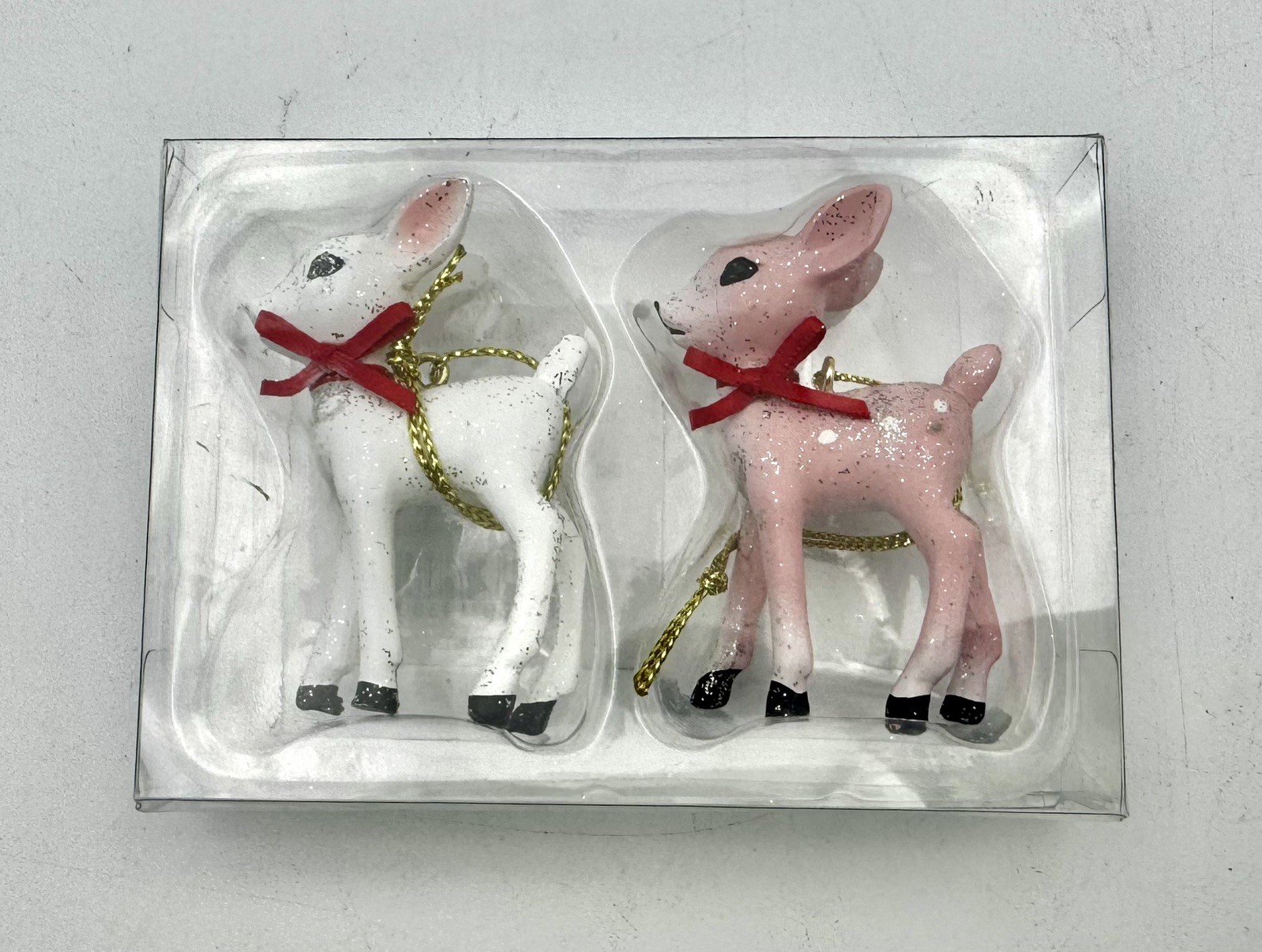 Target Wondershop Retro Small White & Pink Deer Christmas Ornament 2025 Set Of 2 Target Wondershop Retro Small White & Pink Deer Christmas Ornament 2025 Set Of 2