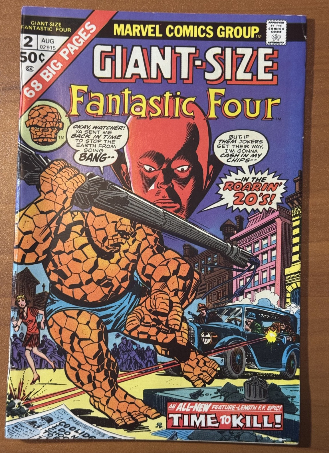 Giant-Size Fantastic Four 1974 #2 Marvel Time to Kill Thing Comic 1st Tempus VF-