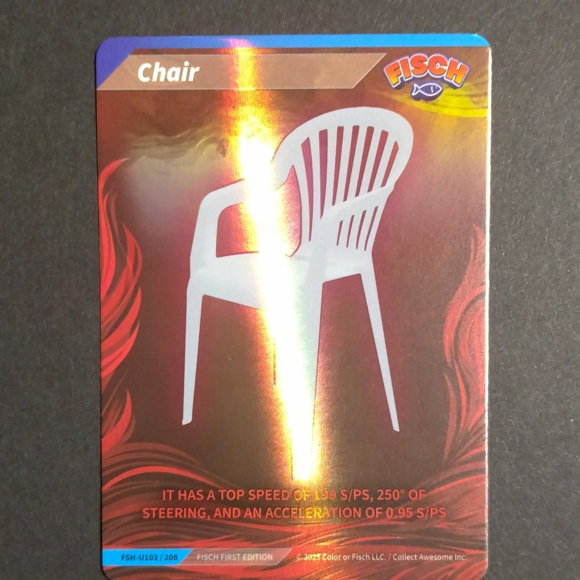 GTR Fisch Series 1 Chair FSH-U103/208 1st Edition Trading Card 2025 208 GTR Fisch Series 1 Chair FSH-U103/208 1st Edition Trading Card 2025 208