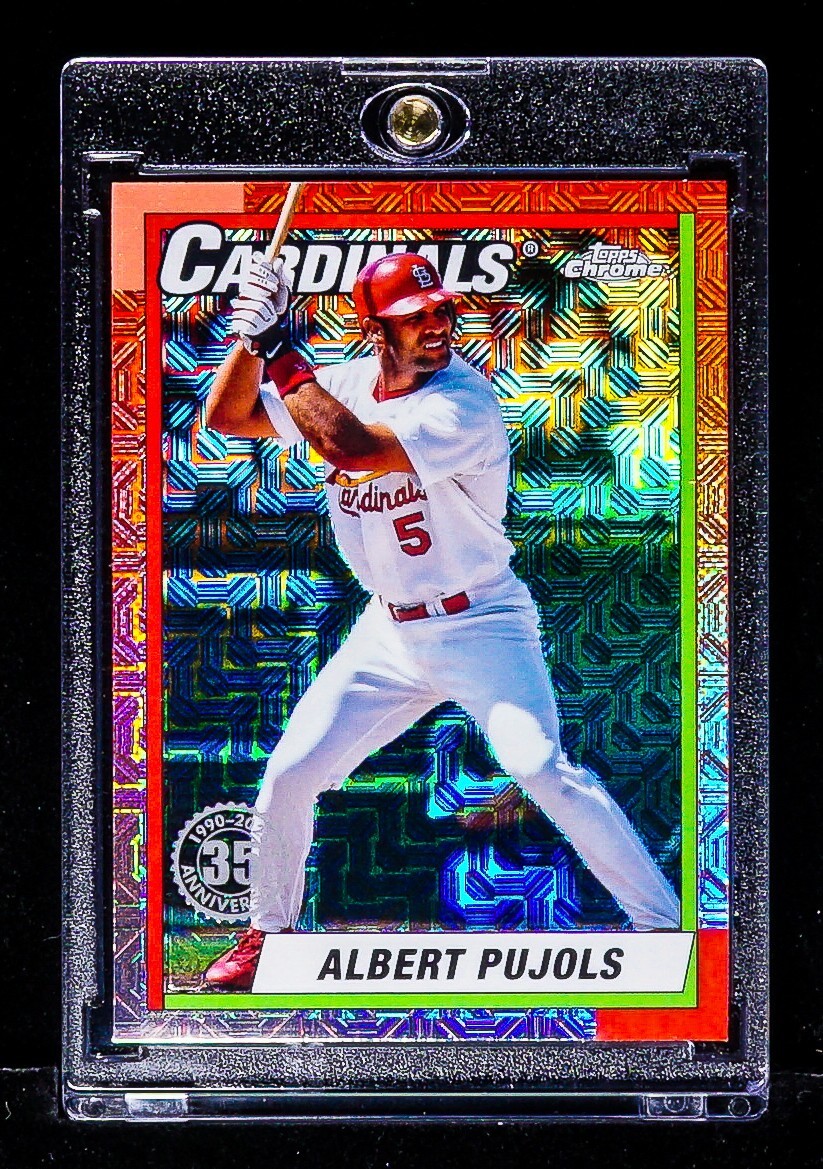 Albert Pujols RARE CHECKERBOARD REFRACTOR CARD St Louis Cardinals Albert Pujols RARE CHECKERBOARD REFRACTOR CARD St Louis Cardinals
