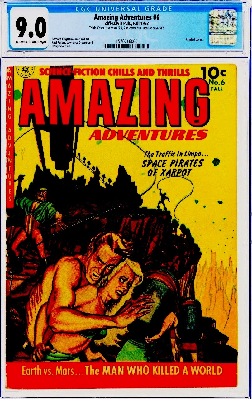 ⭐️Triple Cover Amazing Adventures #6,CGC 9.0,8.5,5.5⭐️ 1952 Top Tier Horror