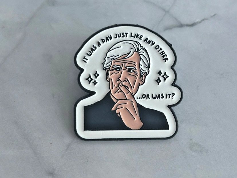 Keith Morrison True Crime Enamel Pin