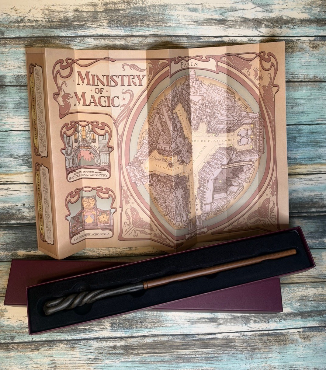 NEW Universal Studios ⚯ ͛ Harry Potter Neville Longbottom Interactive Wand w/Map