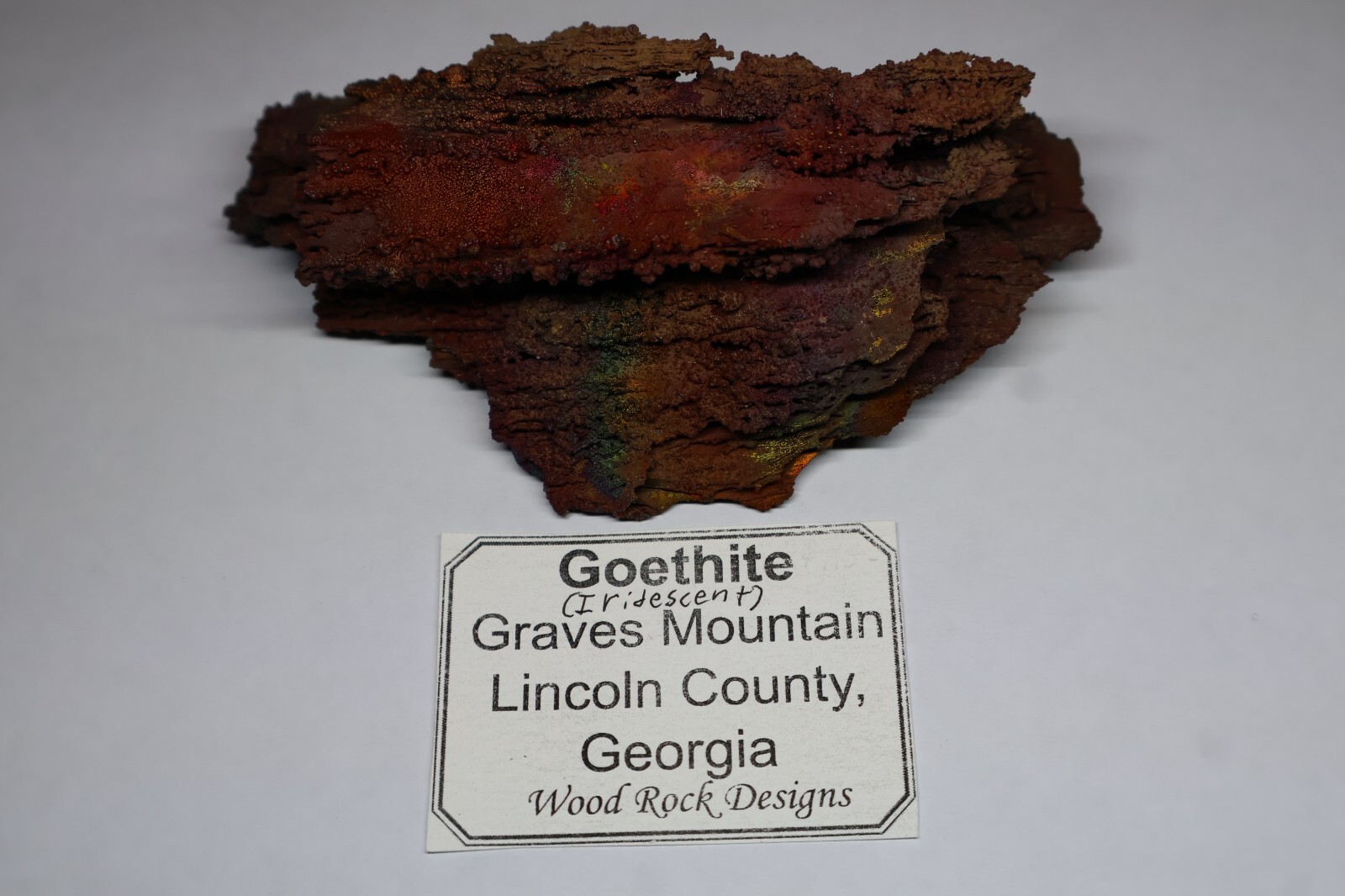 Goethite, Iridescent Graves Mtn. Georgia Goethite, Iridescent Graves Mtn. Georgia