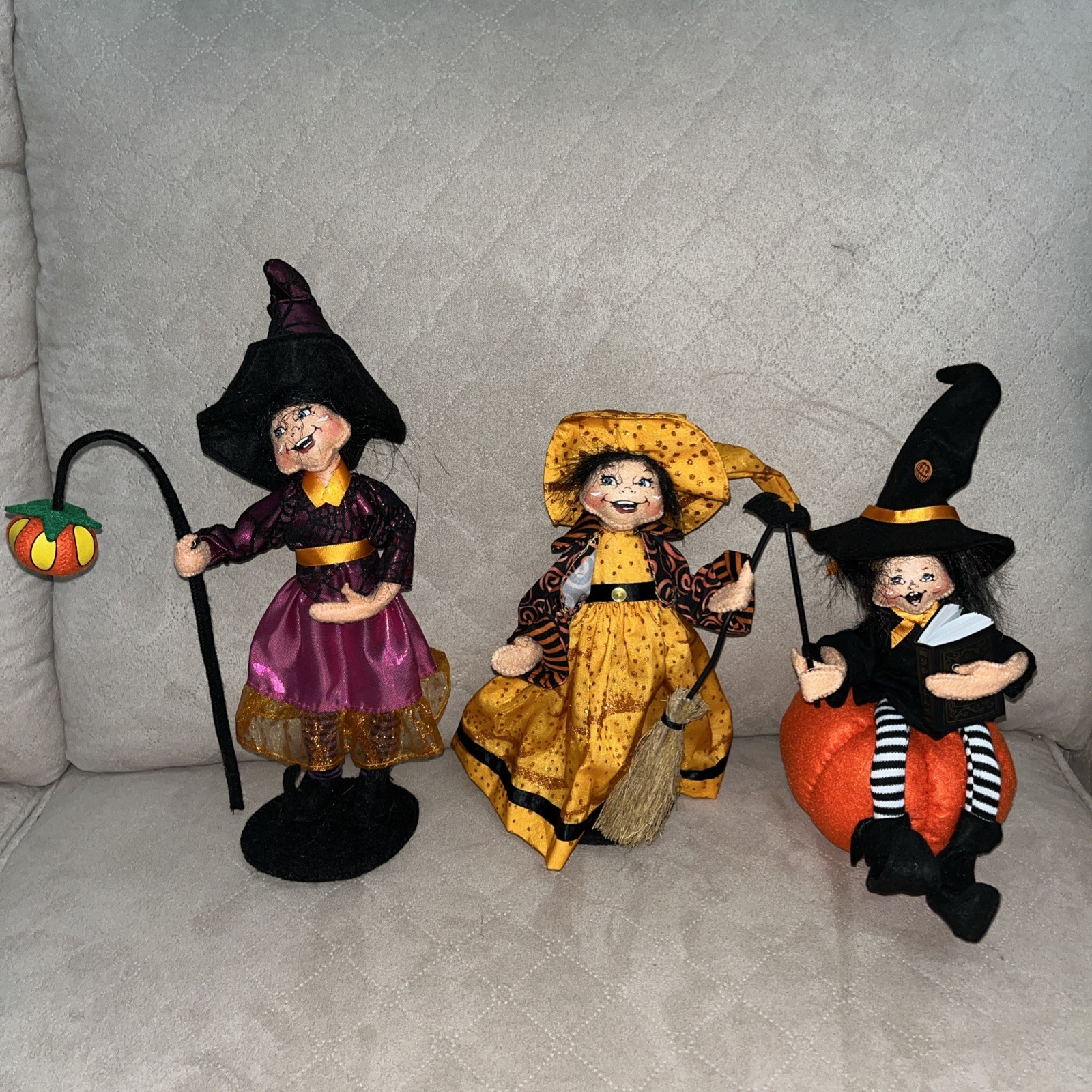 Vintage A Lot Of Three Annalee Halloween Witches Vintage A Lot Of Three Annalee Halloween Witches