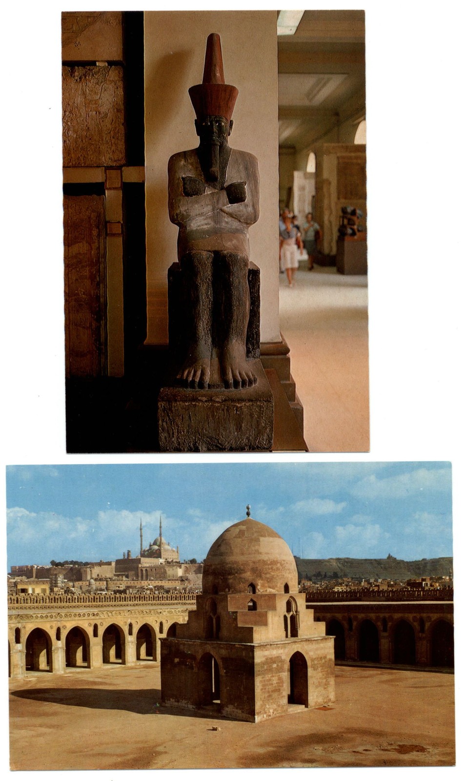 LOT OF 2 ~ Cairo Egypt ~ Museum ~ Citadel from Mosque ~ postcards LOT OF 2 ~ Cairo Egypt ~ Museum ~ Citadel from Mosque ~ postcards