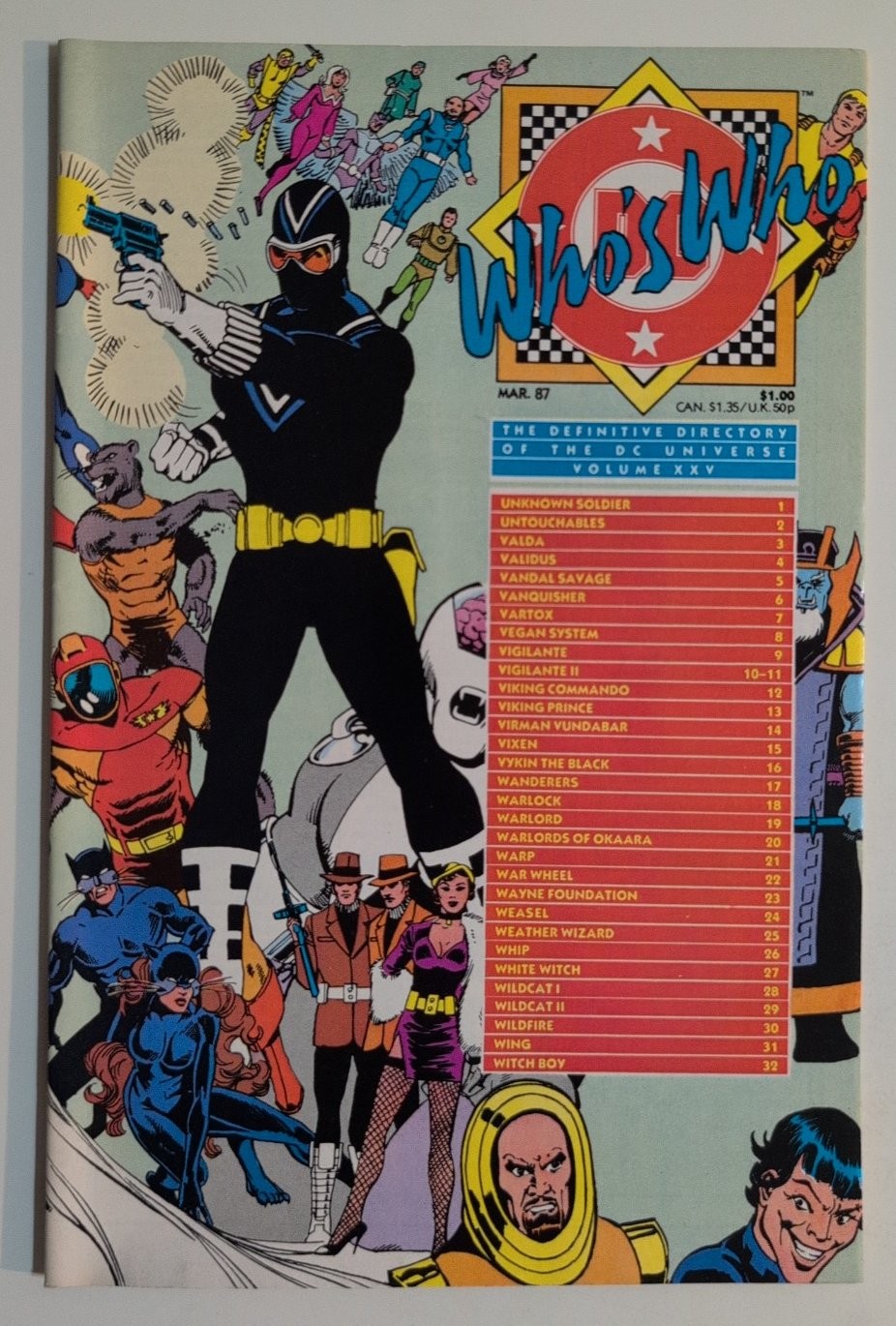 Who's Who: The Definitive Directory of the DC Universe #25 DC Comics 1987 Who's Who: The Definitive Directory of the DC Universe #25 DC Comics 1987