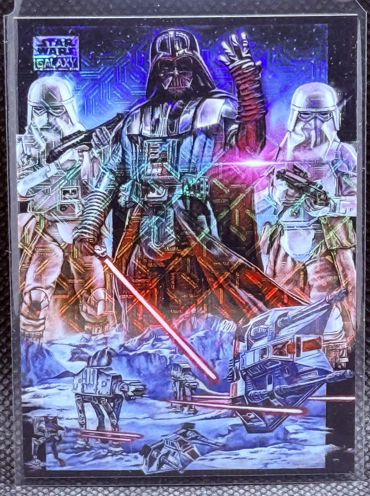 2026 Topps Star Wars Galaxy - Darth Vader at Hoth #45 - Mojo Refractor /50 2026 Topps Star Wars Galaxy - Darth Vader at Hoth #45 - Mojo Refractor /50