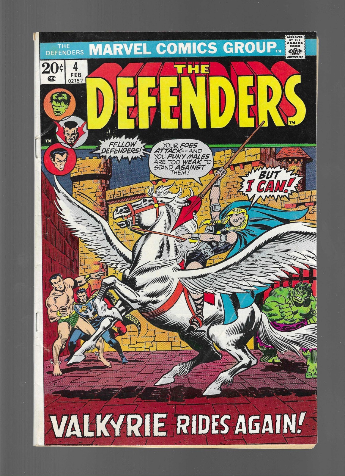 The Defenders #4 (2/73) 1st Full App Valkyrie