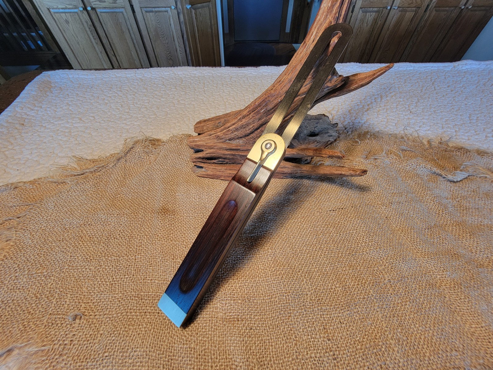 Vintage Stanley Sweetheart 12” Sliding T - Bevel Square Rosewood 1920-35 Exc. Vintage Stanley Sweetheart 12” Sliding T - Bevel Square Rosewood 1920-35 Exc.