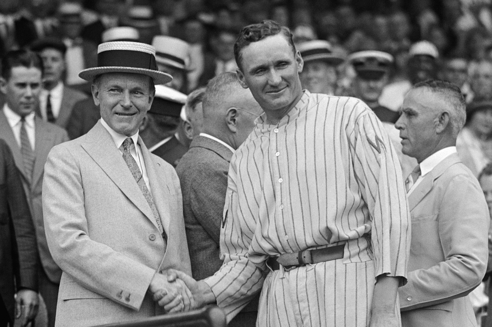 1924 Walter Johnson Pitcher Calvin Coolidge Baseball History Photo 4x6 1924 Walter Johnson Pitcher Calvin Coolidge Baseball History Photo 4x6