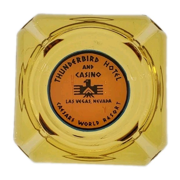 Vintage Marketing Ashtray / Thunderbird Hotel & Casino / Las Vegas Nevada NV Vintage Marketing Ashtray / Thunderbird Hotel & Casino / Las Vegas Nevada NV