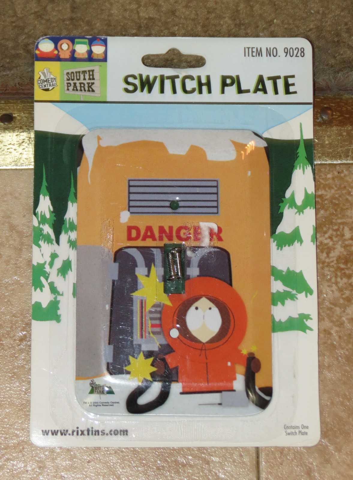 South Park Vintage Metal Light Switch Plate Kenny 2003 Comedy Central Rare South Park Vintage Metal Light Switch Plate Kenny 2003 Comedy Central Rare