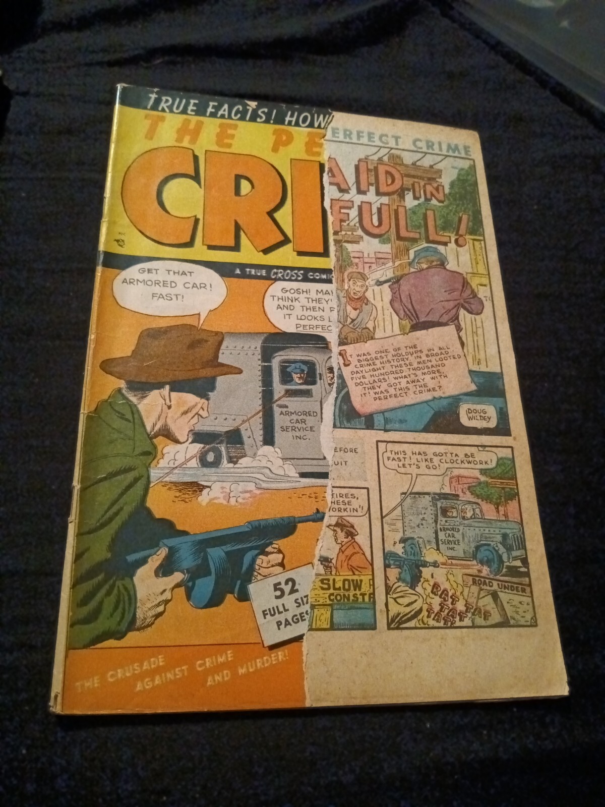 Perfect Crime comics #1 Oct 1949 Cross Golden age crime detective Bob Powell art Perfect Crime comics #1 Oct 1949 Cross Golden age crime detective Bob Powell art
