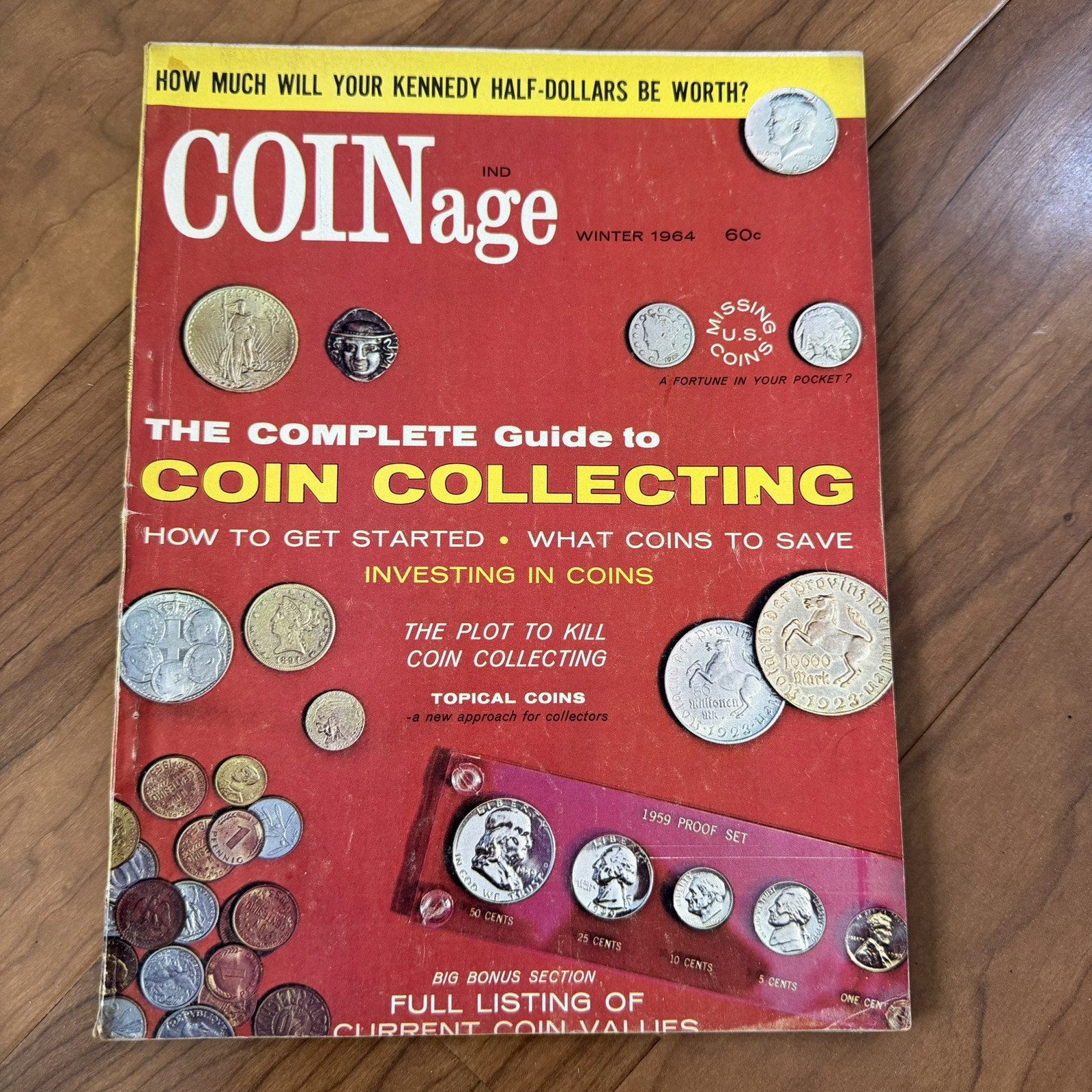 COINage Magazine Volume 1, NUMBER 1, WINTER 1964 - First Issue AS IS COINage Magazine Volume 1, NUMBER 1, WINTER 1964 - First Issue AS IS