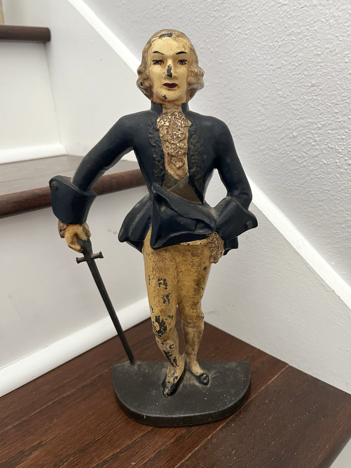 RARE ANTIQUE VINTAGE c.1930\'s MR. FANCY PANTS MARQUIS MAN DOORSTOP RARE ANTIQUE VINTAGE c.1930\'s MR. FANCY PANTS MARQUIS MAN DOORSTOP