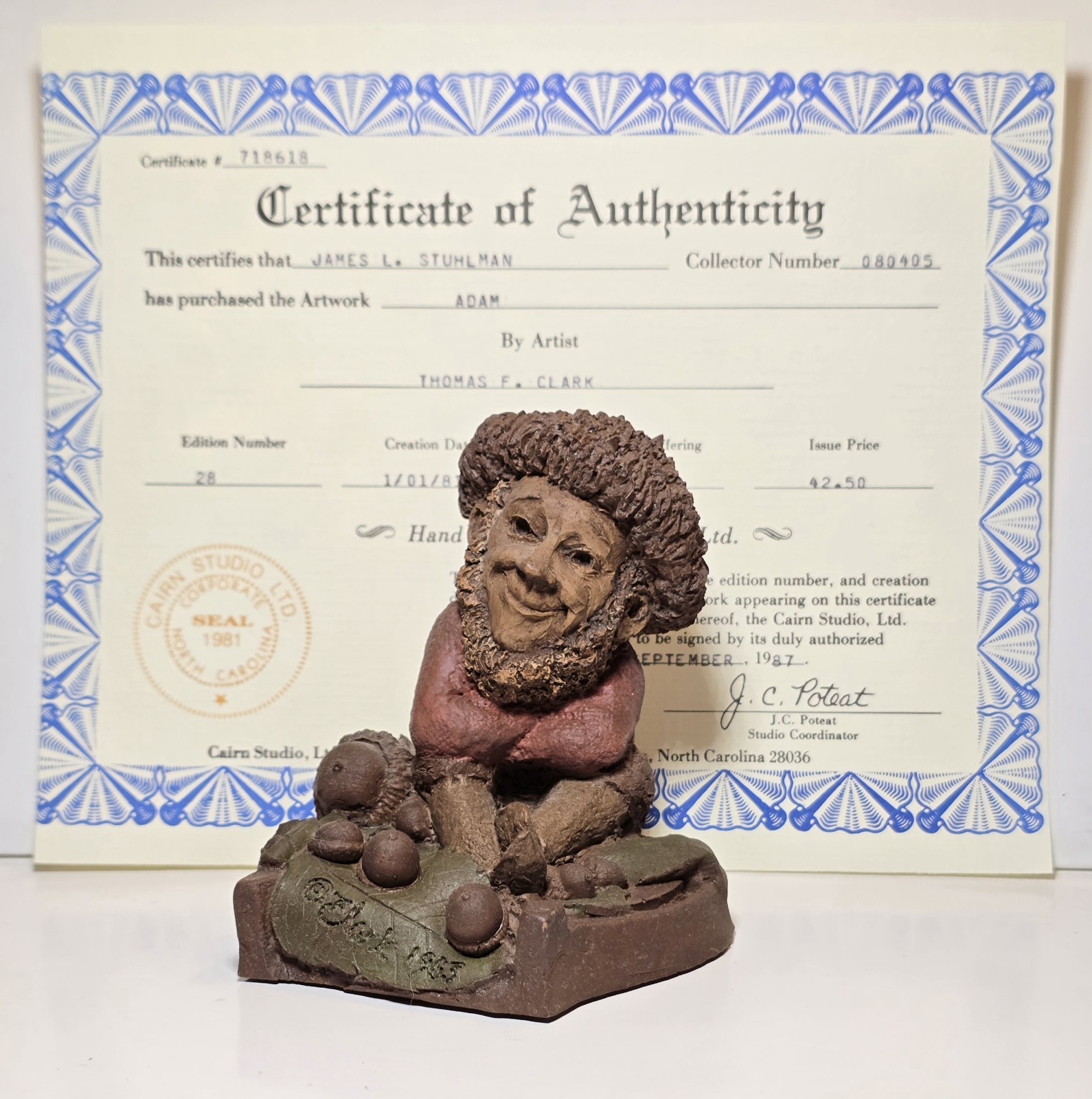 Cairn, Ltd. AUTHENTIC TOM CLARK Cairn, Ltd. AUTHENTIC TOM CLARK