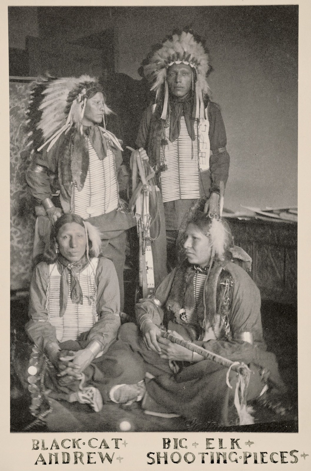 Sioux Indians Vintage 1890s Native American Portrait Photo Reprint