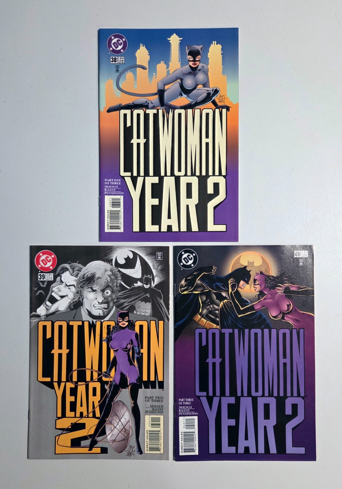 Catwoman Year 2 Complete Set | Issues #38, 39, 40 | DC Comics, 1996 | Story Arc Catwoman Year 2 Complete Set | Issues #38, 39, 40 | DC Comics, 1996 | Story Arc