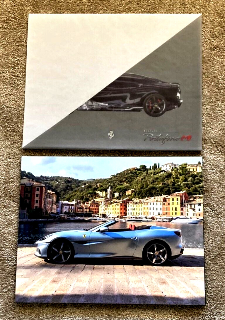 2019 FERRARI PORTOFINO M Brochure - English text - Slipcase w 5 Large Sheets
