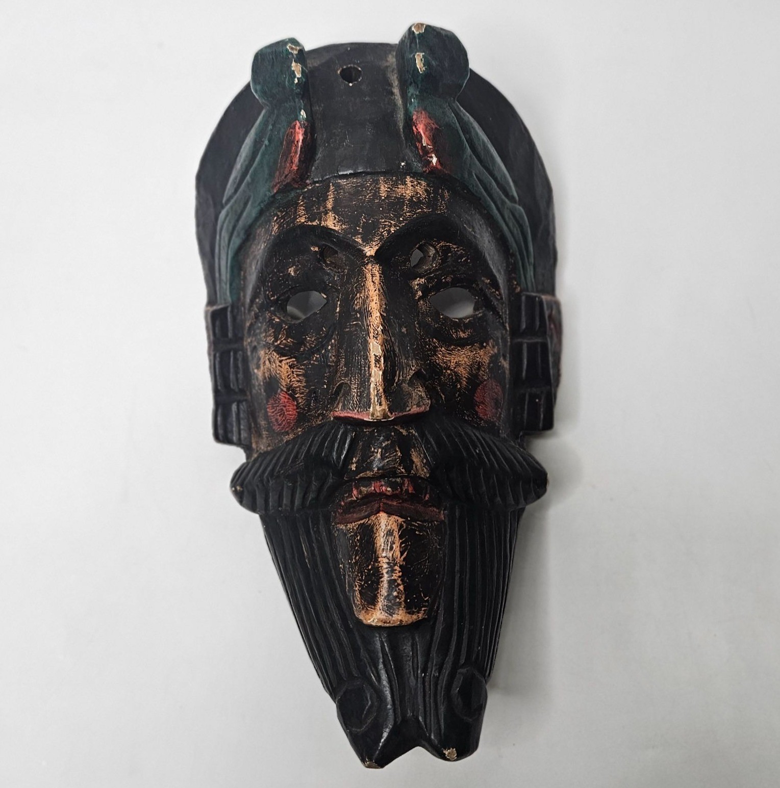 Antique 19th/20th Century Guatemalan Conquistador Dance Mask Antique 19th/20th Century Guatemalan Conquistador Dance Mask