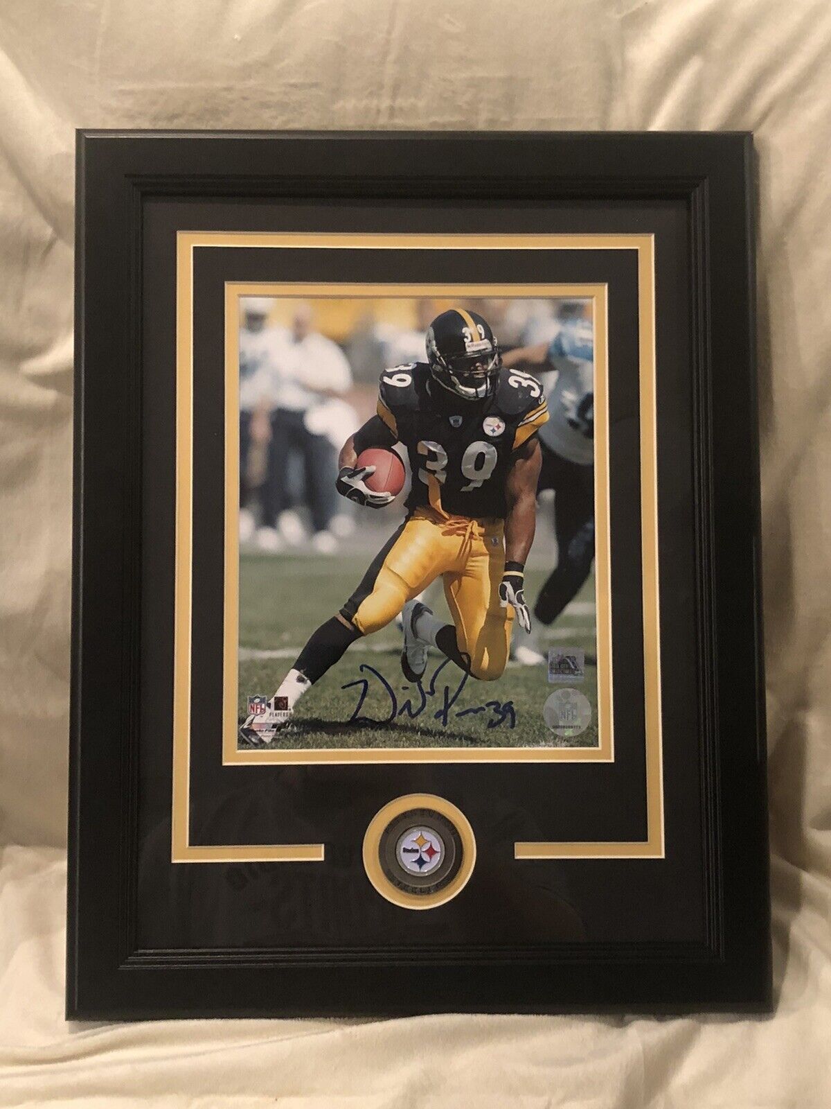Willie Parker PITTSBURGH Steelers Signed Framed 8x10 Photo SB XL Champ COA