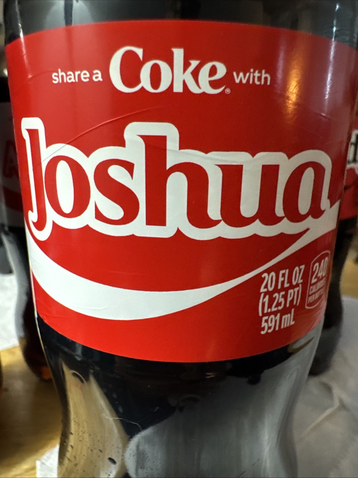 Share A Coke with Joshua 2025 Personalized Gift Coca Cola Bottle 20oz Josh