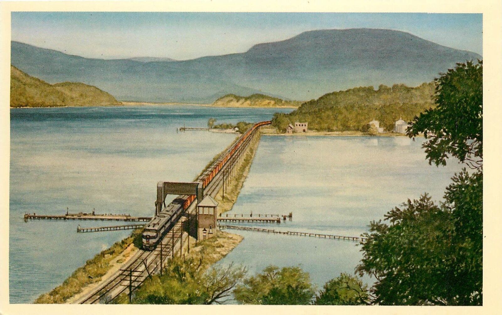 Pittsburgh Lake Erie Railroad Co U S Train NY-2 Early Bird Peakskill Postcard