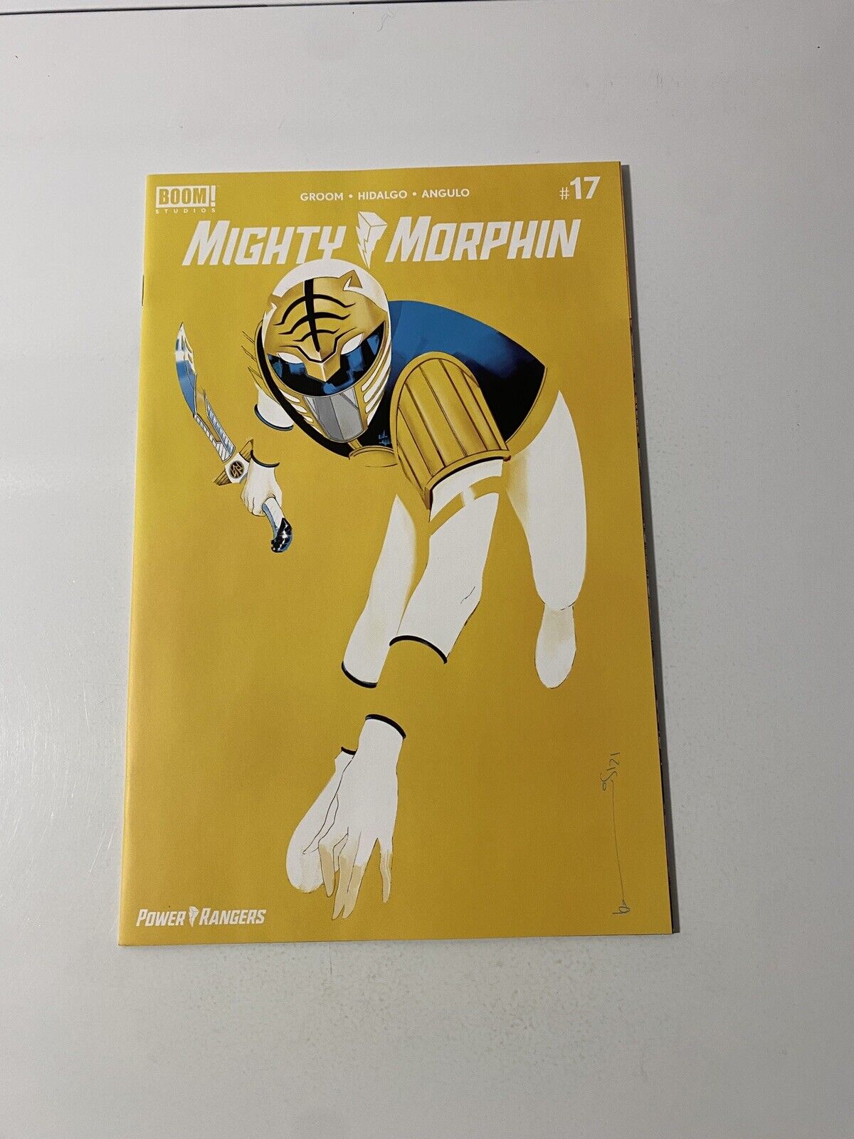 Mighty Morphin Power Rangers #17 Boom Studios 1:10 White Ranger Virgin Cover