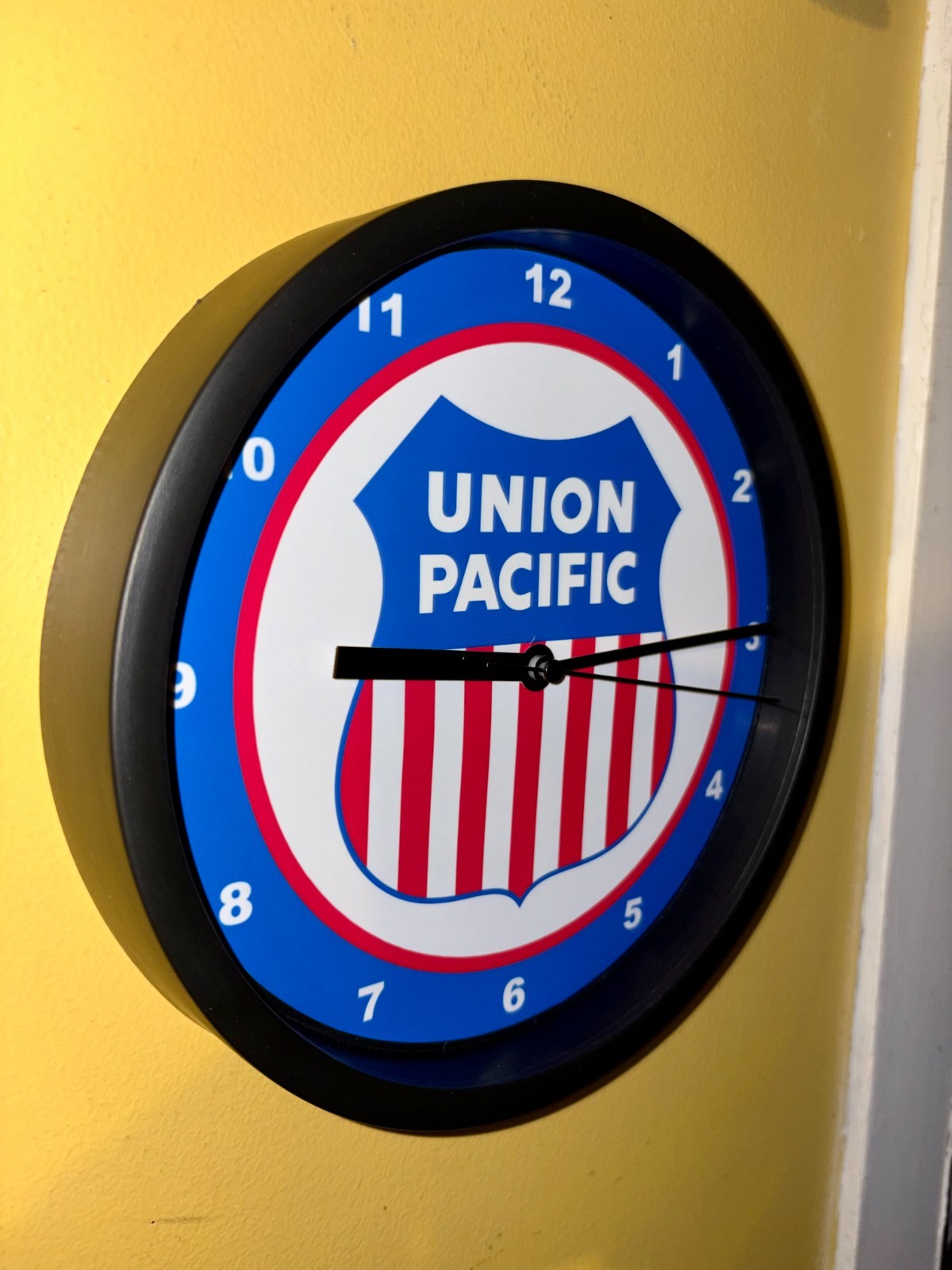 Union Pacific Railroad Train Station Man Cave Advertising Clock Sign Union Pacific Railroad Train Station Man Cave Advertising Clock Sign